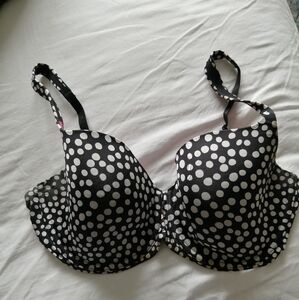 La SENZA Black and White Polka Dot Bra with Underwire